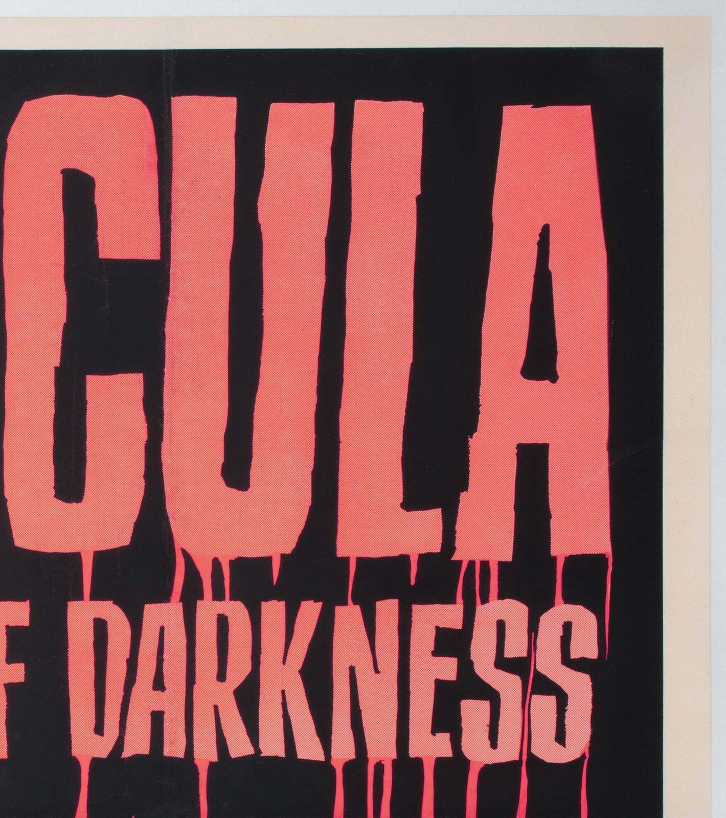 Dracula Prince Of Darkness 1966 Uk Quad Film Poster, Tom Chantrell photo 6250.0