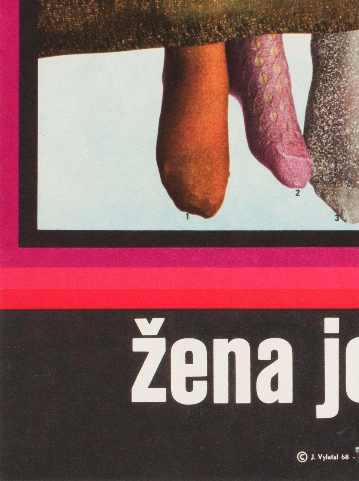 A Woman Is A Woman 1968 Czech A3 Film Poster, Josef Vyletal photo 500.0