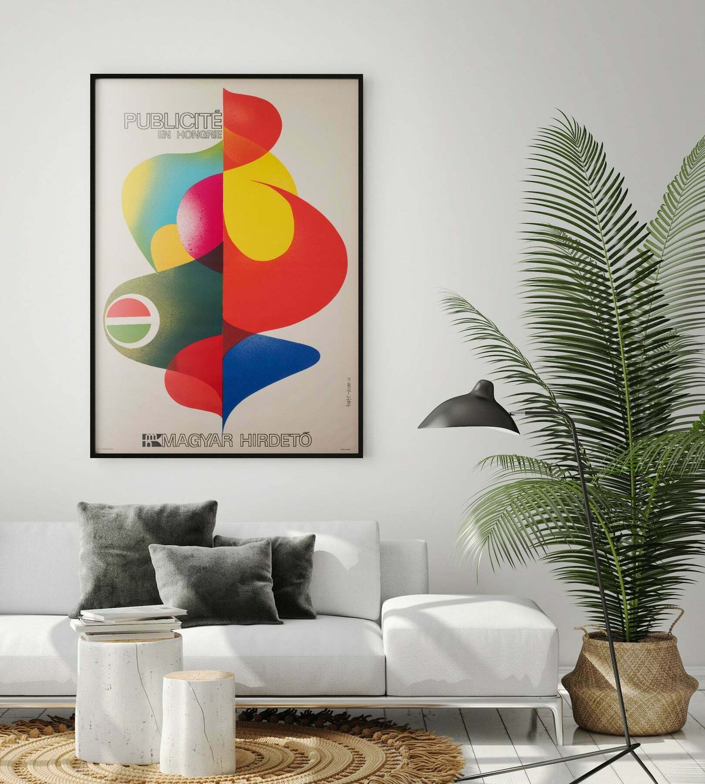 Magyar Hirdeto 1968 Hungarian Advertising Poster, Simonyi Emoke & Jozsef Pecsenke photo furniture
