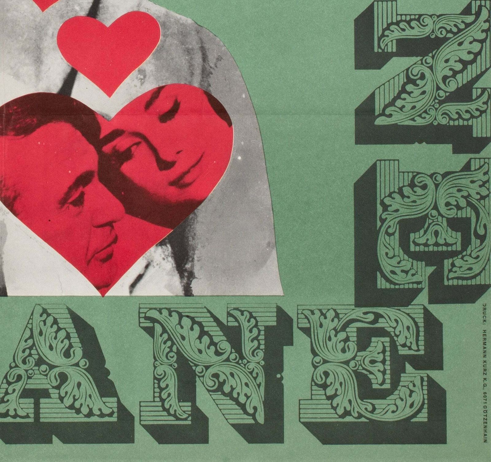 Love In The Afternoon R1960s German 1 Sheet Film Poster photo vintage