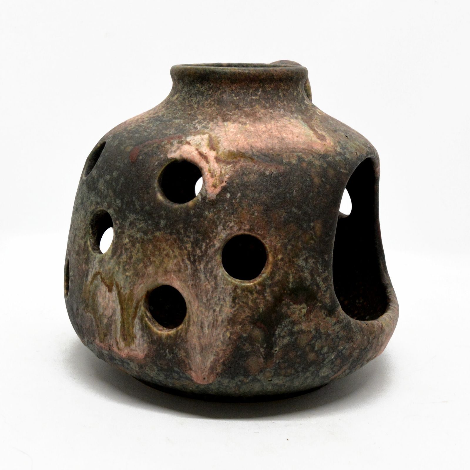 1970s Organic Modern Ceramic Oil Chimney, Ruscha Art, Germany photo for sale