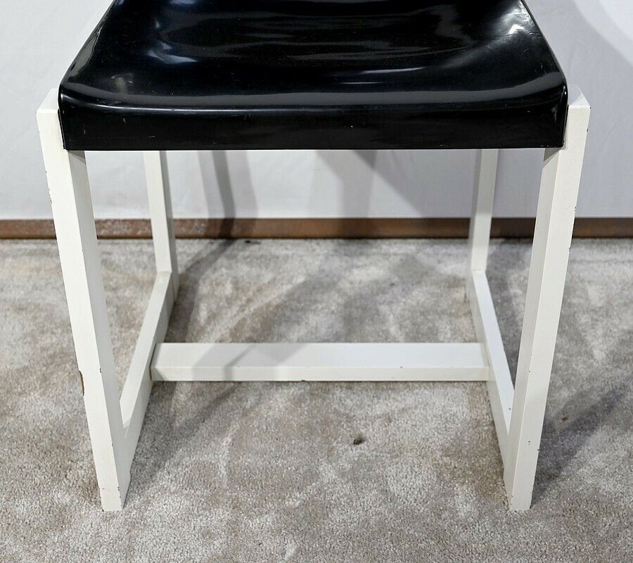 Pair Of Lacquered Wood Chairs, Signed P.Gautier  1960 photo vinterior