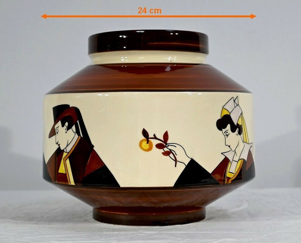 photo buy Earthenware Cachepot, Hubaudière Bousquet House – 1st Part Of The 20th Century