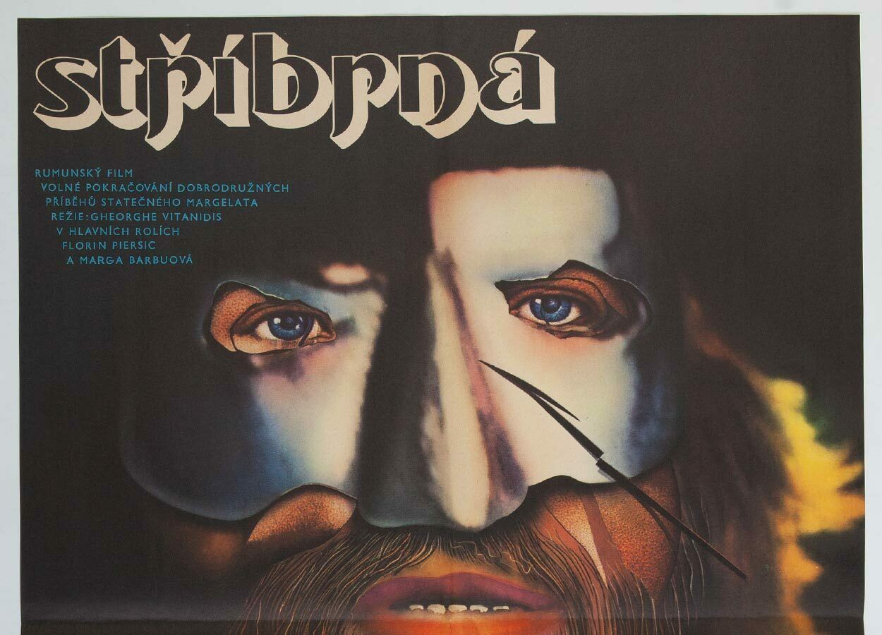 Original Film Poster, The Silver Mask, Zdeněk Ziegler, 1986, Genuine Czech Vintage Print photo buy