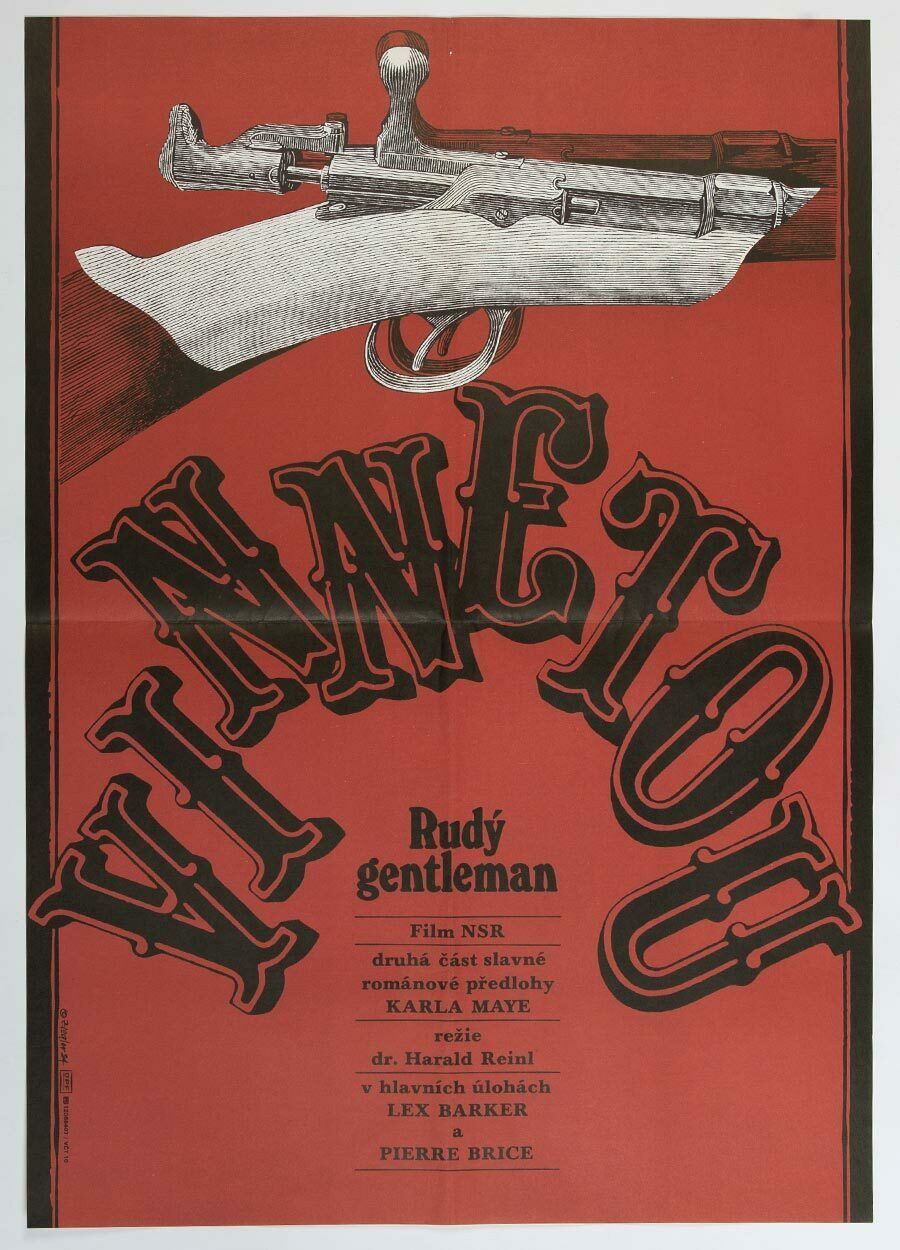 Movie Poster, Winnetou / Red Gentleman, Zdeněk Ziegler, 1984 photo 52.0