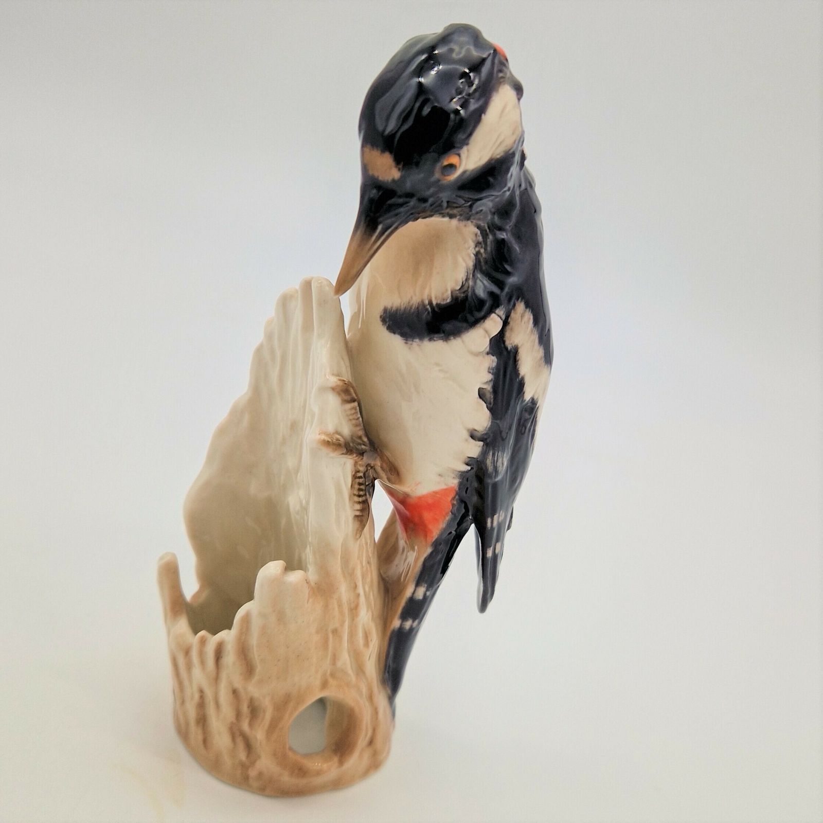 Porcelain Figure "Woodpecker" By Göbel. 1970   1975 photo Home Decor