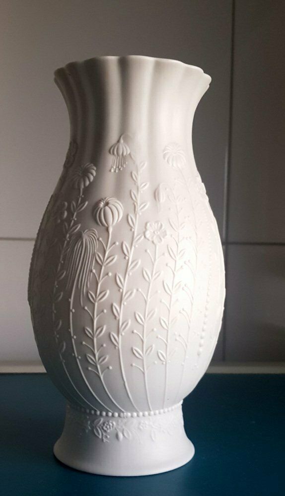 Bisquit Porcelain Flower Vase By Martin Freyer For Kaiser Porzellan