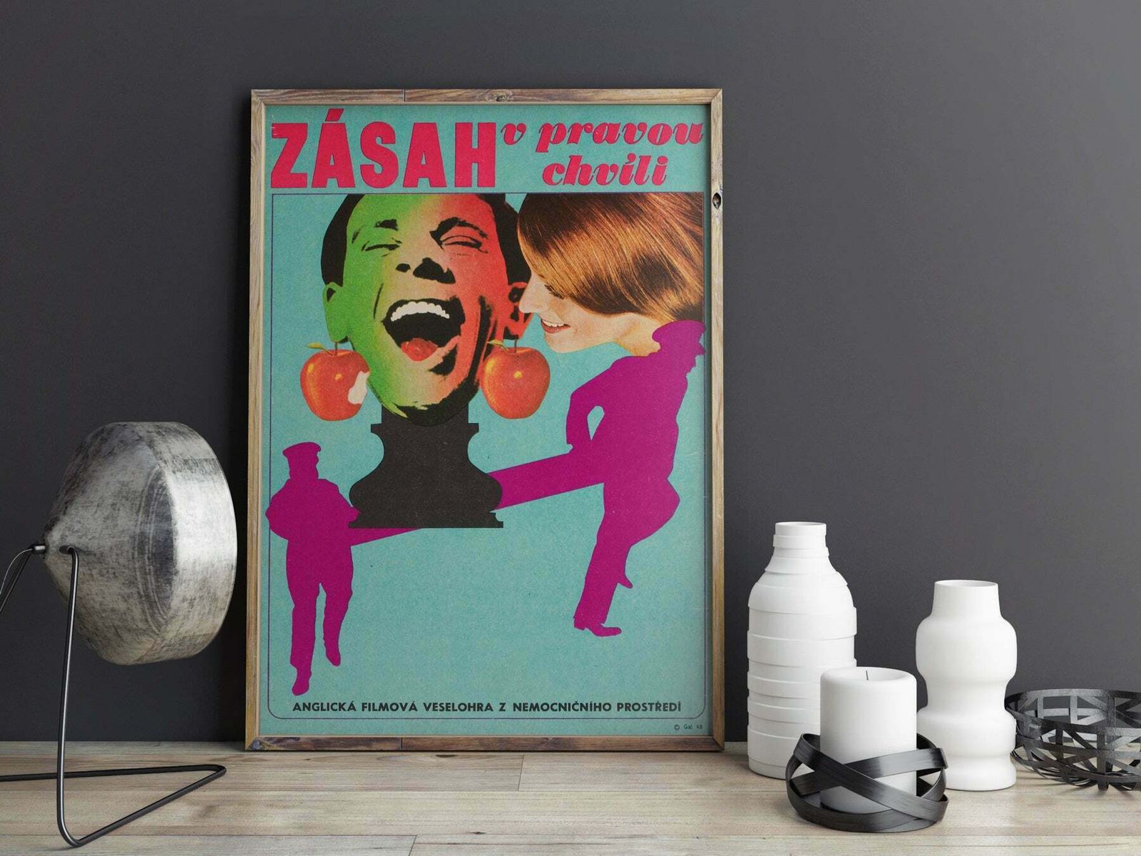 A Stitch In Time 1969 Czech A3 Film Poster, Jaromir Gal photo furniture