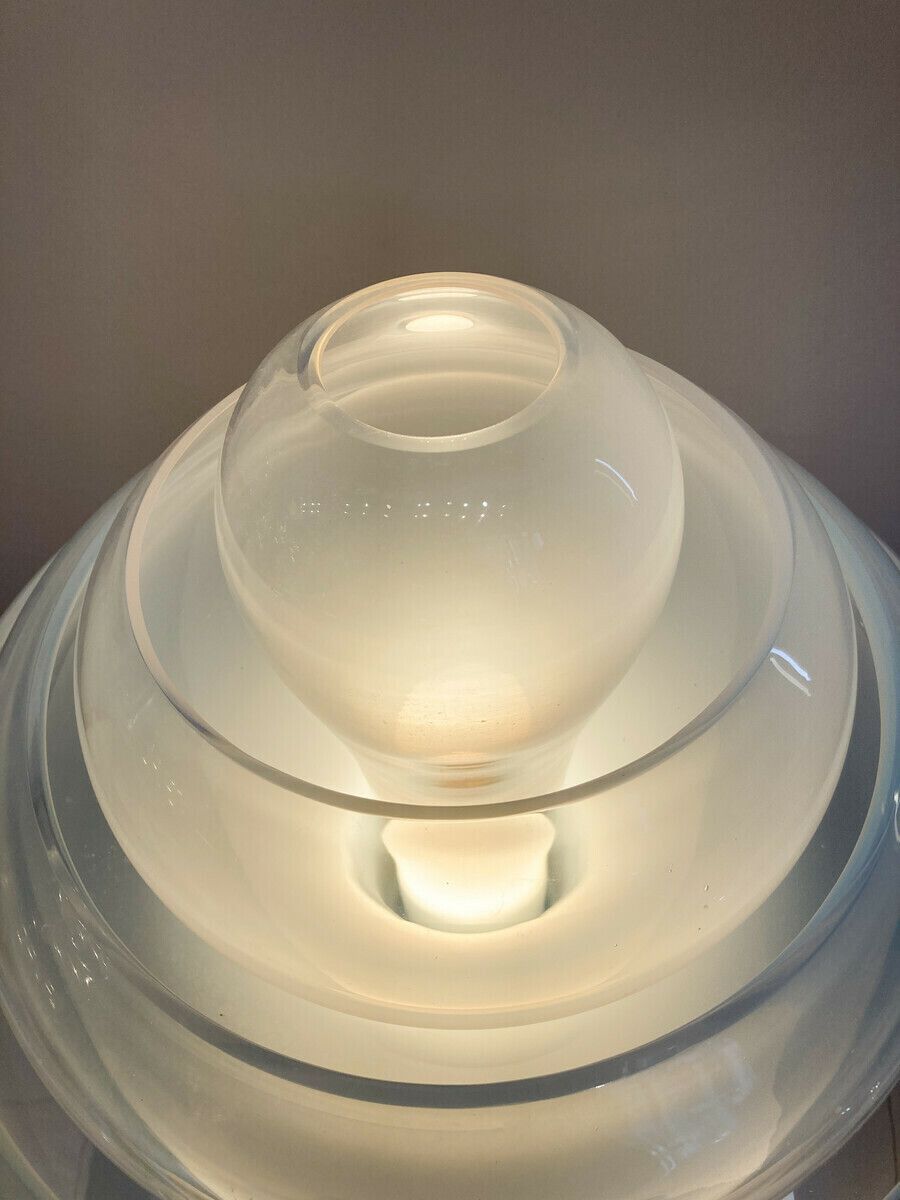 "Lotus" Murano Glass Table Lamp By Carlo Nason For Mazegga photo Lighting