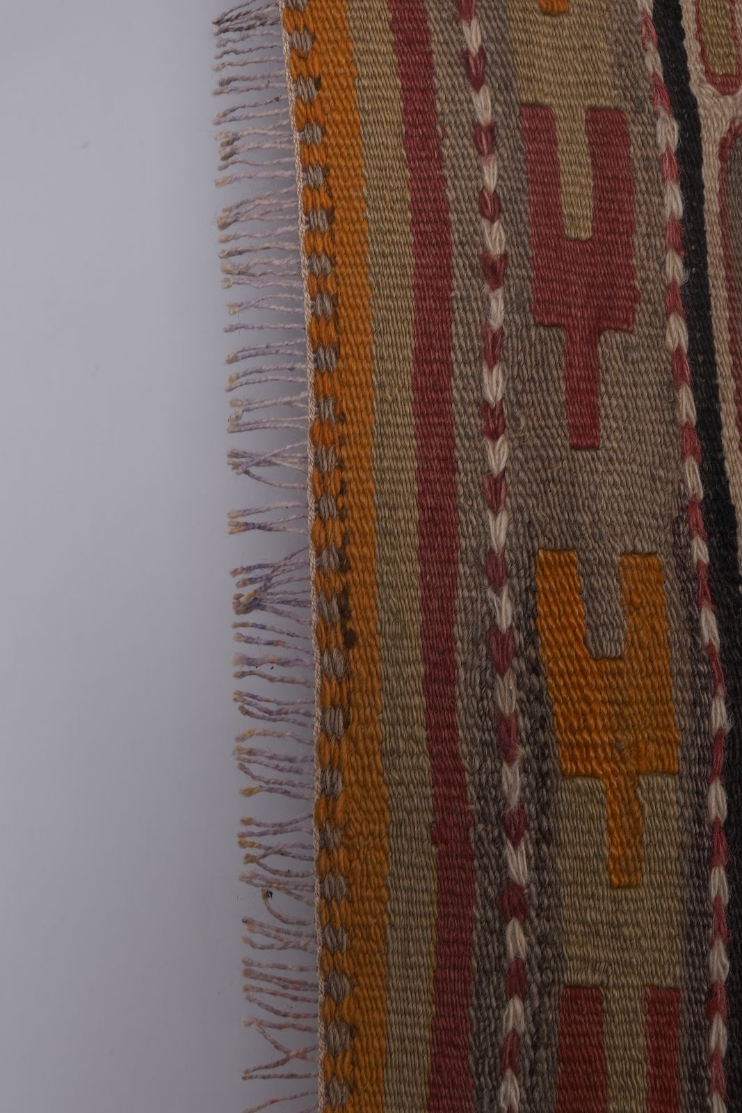 Vintage Striped Turkish Kilim Rug 5'5'' X 12'1'' photo Textiles