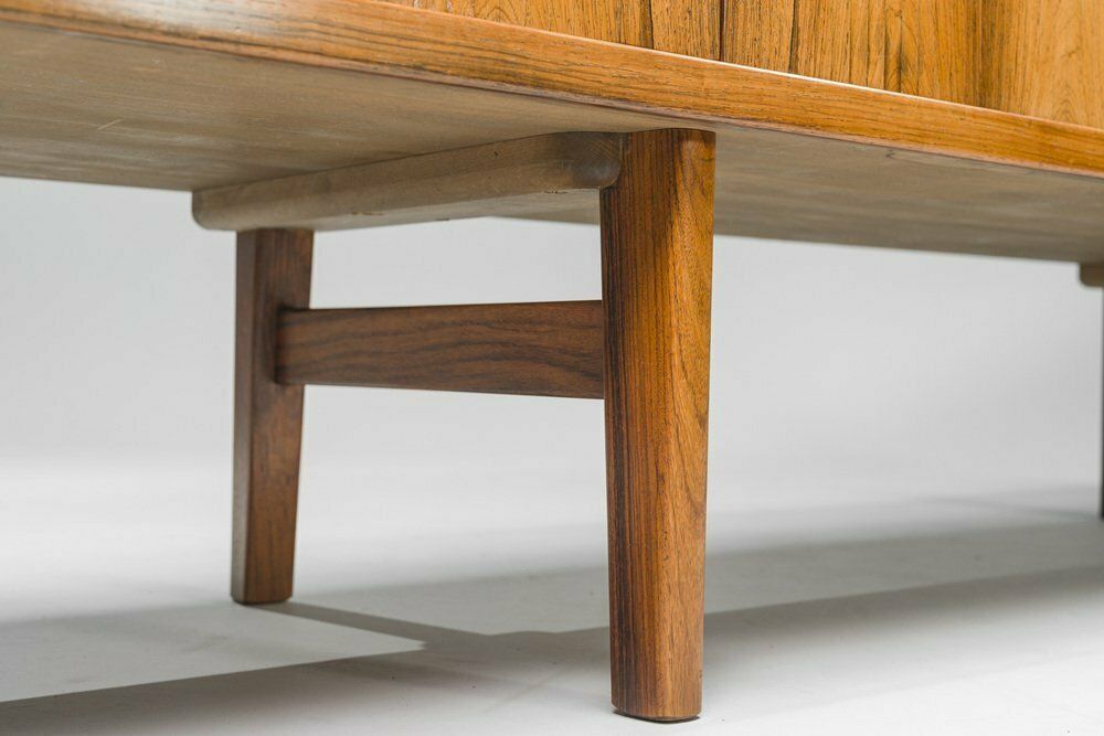 photo vintage Large Rosewood Sideboard By Henning Kjerulf For Bruno Hansen, 1950s
