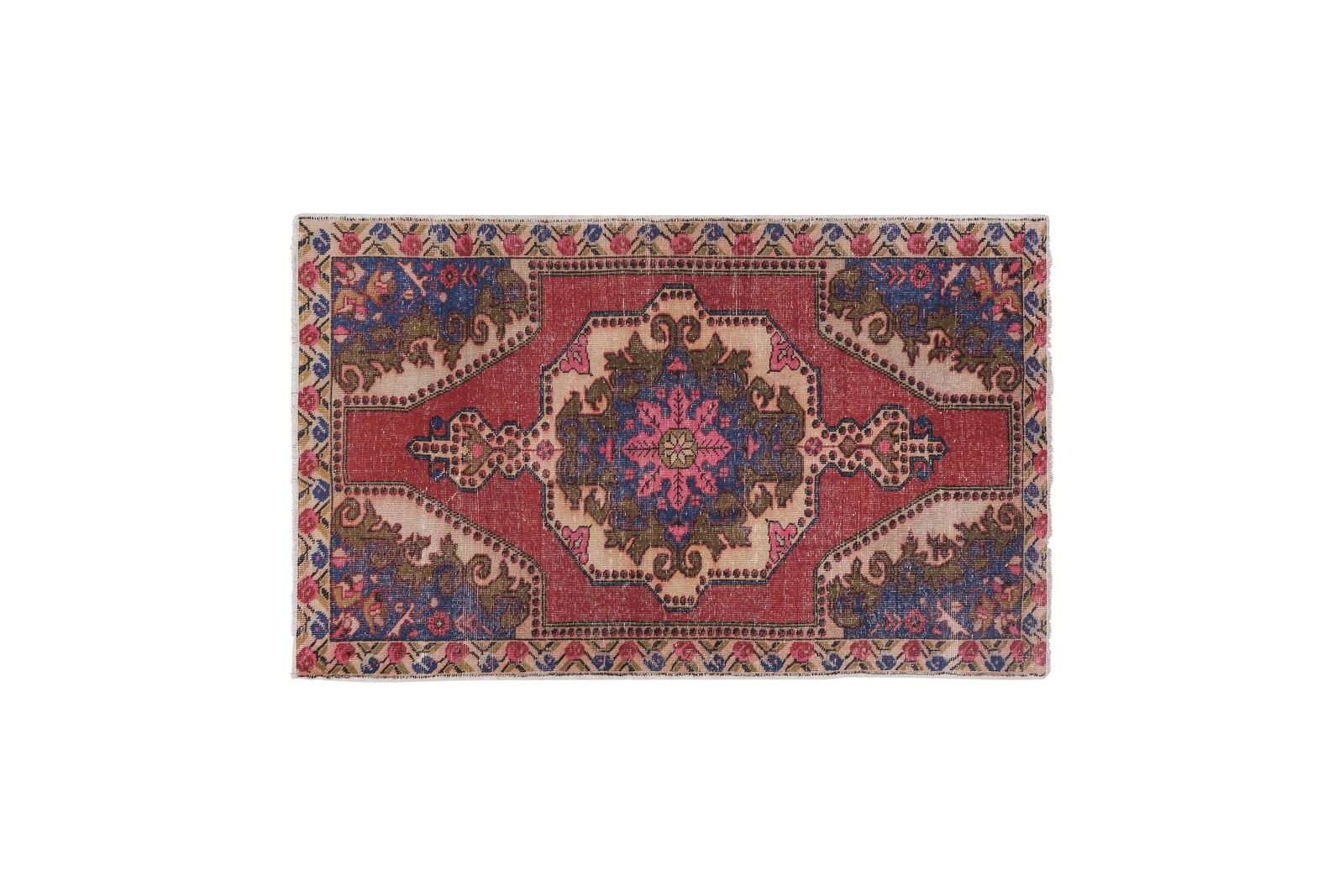 Vintage Turkish Oushak Rug 4'5'' X 7'3'' photo Textiles