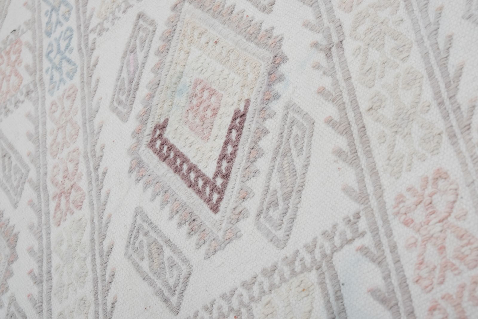 Turkish Faded Kilim Rug 4'1'' X 7'1'' photo vintage