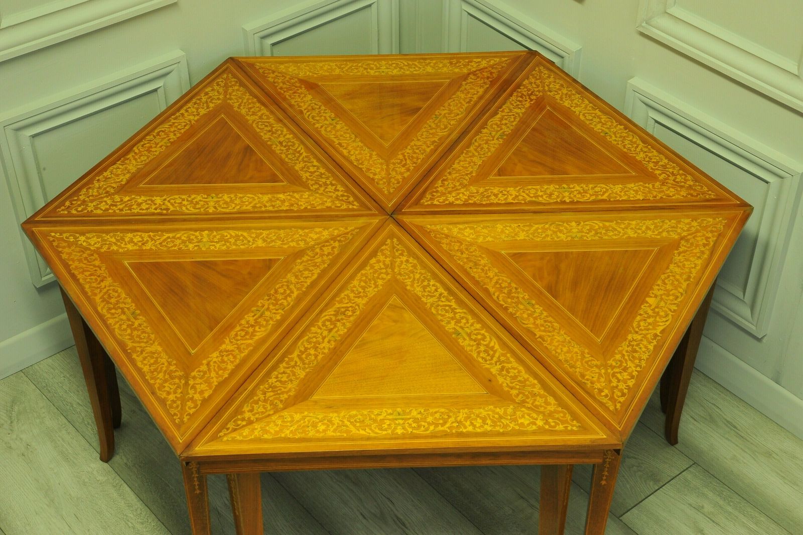 A Rare Set Of Italian Sorrento Inlaid Tables