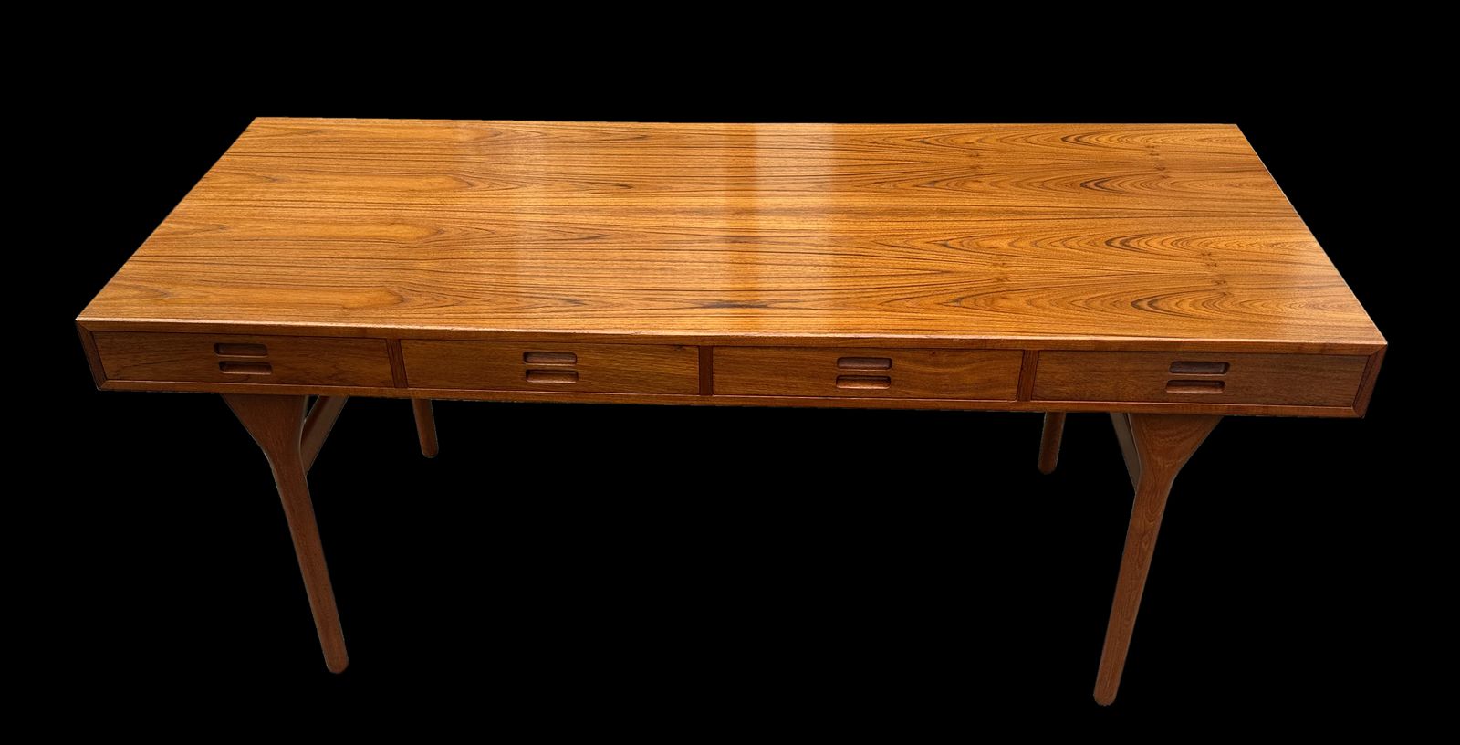 Teak 4 Drawer Desk By Nanna Ditzel For Soren Wiladsen photo furniture