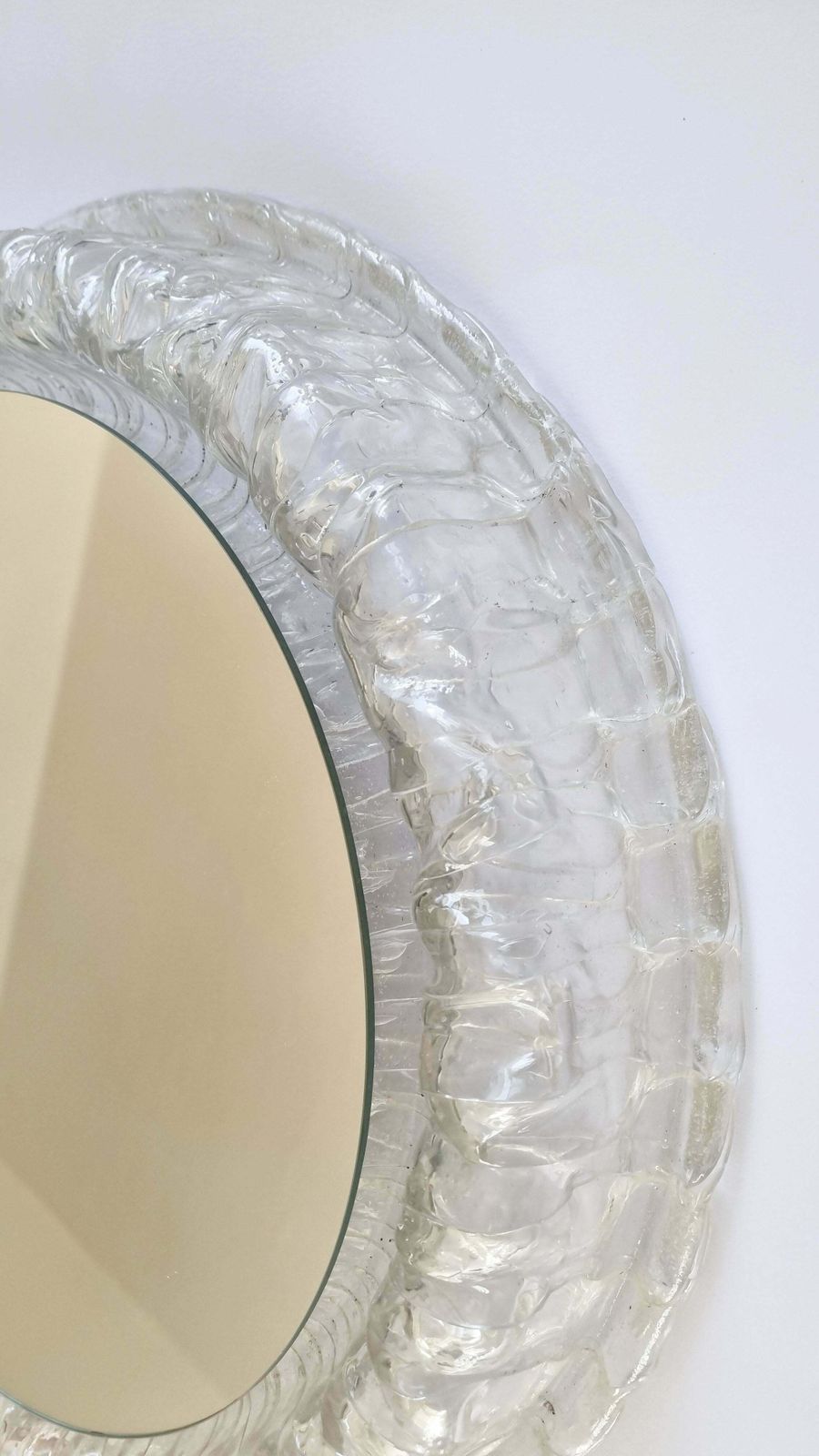 photo for sale Midcentury Rare Wall Mirror Hillebrand, Germany, 1970s