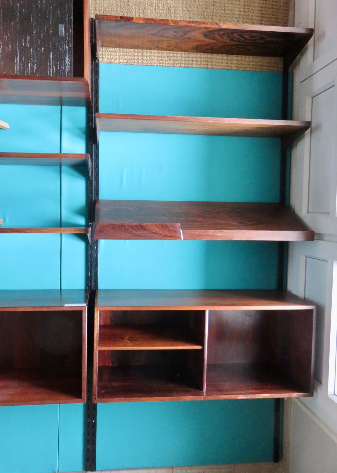 Bookcase In Rosewood With A System Of Shelves And Boxes. Kai Kristiansen, Denmark 1960 photo vintage