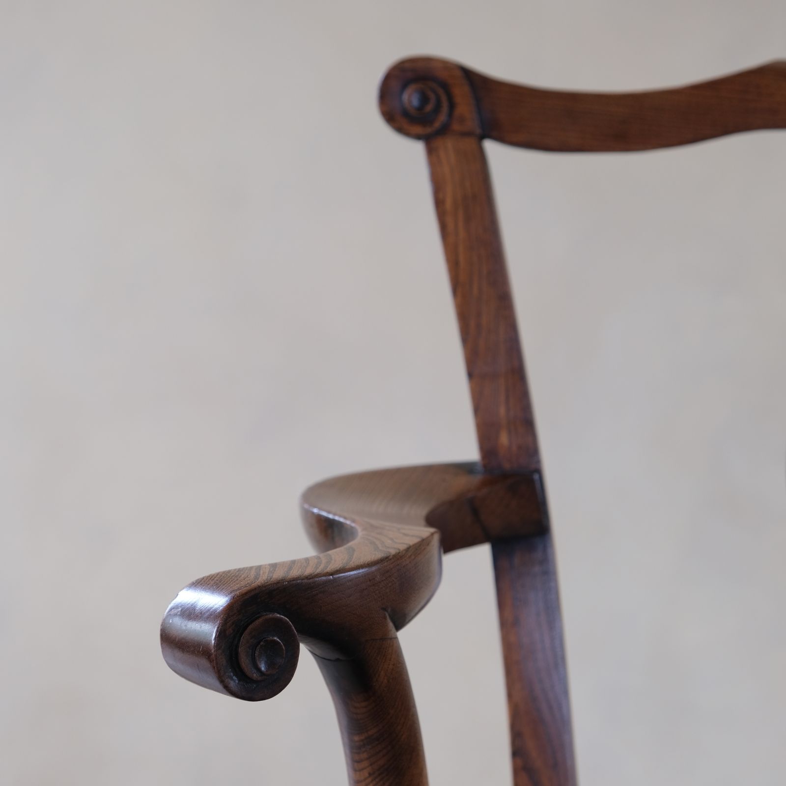 photo vinterior Chippendale 18th Century Georgian Elm Armchair