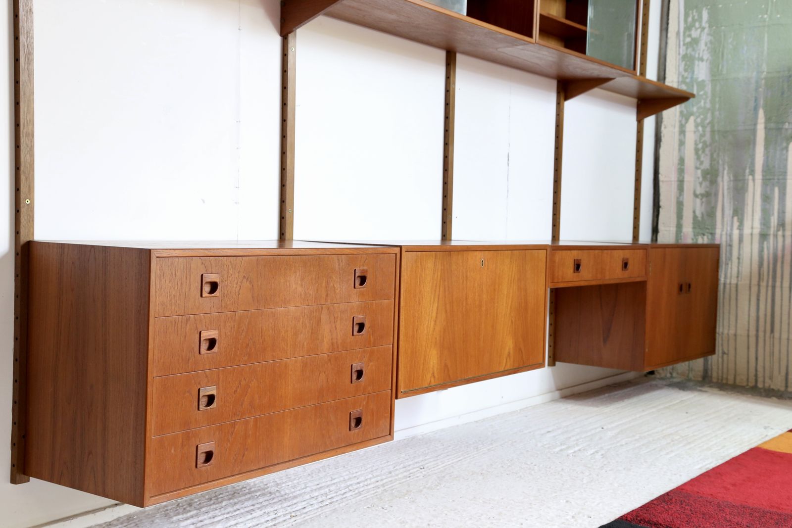 Danish Mid Century Modern Wall Unit, Rud Thygesen & Johnny Sorensen For Hansen & Guldborg Furniture photo for sale