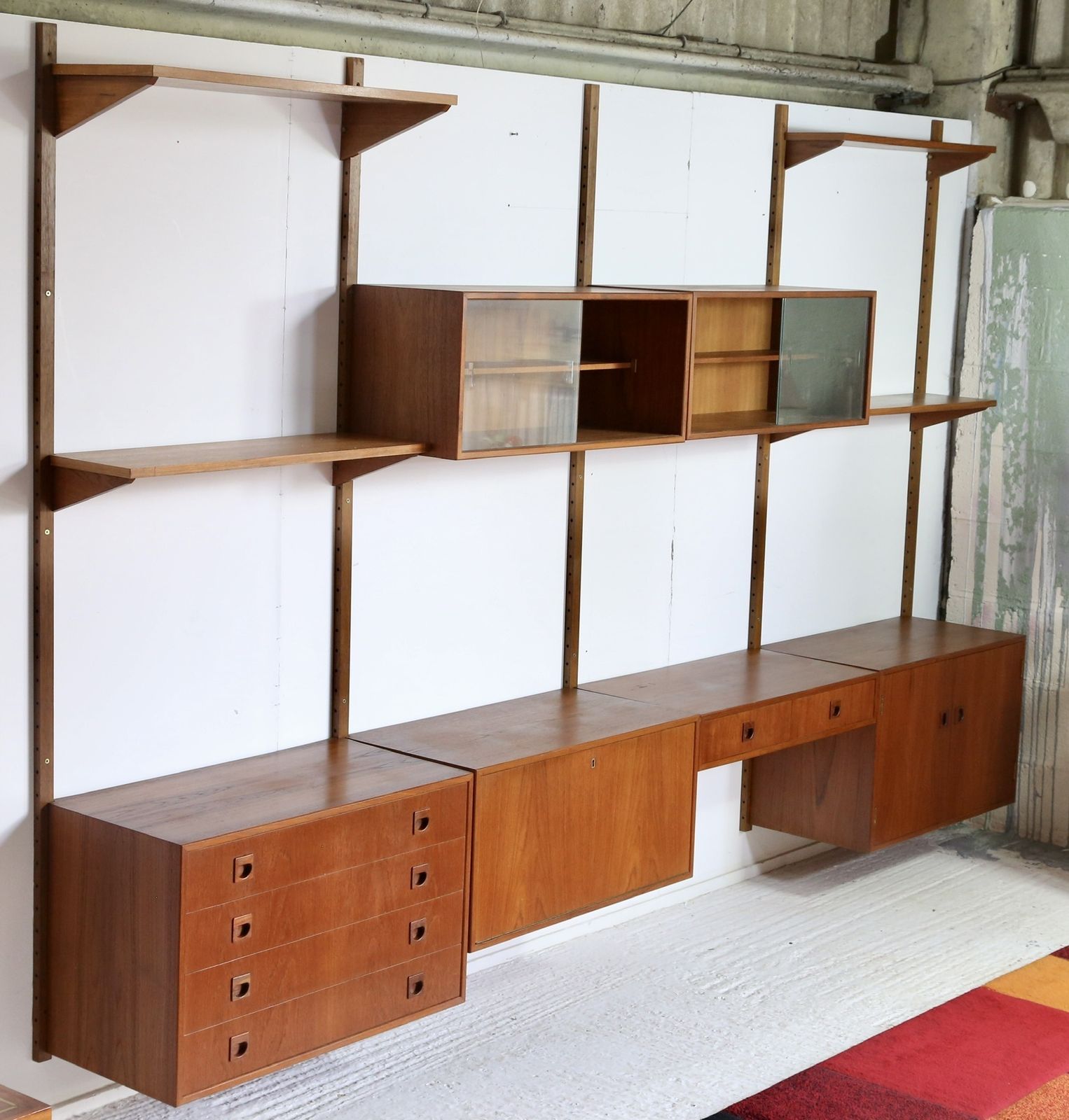 Danish Mid Century Modern Wall Unit, Rud Thygesen & Johnny Sorensen For Hansen & Guldborg Furniture photo Furniture