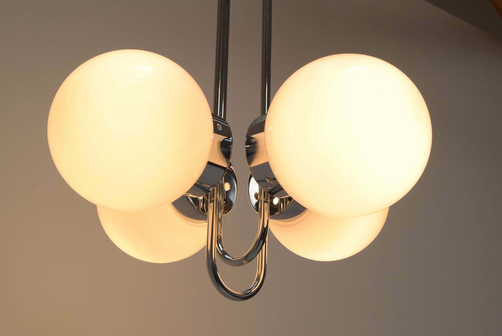 photo vinterior Mid Century Designed Chandelier By Jílové U Děčín, Czechoslovakia, 1970's.