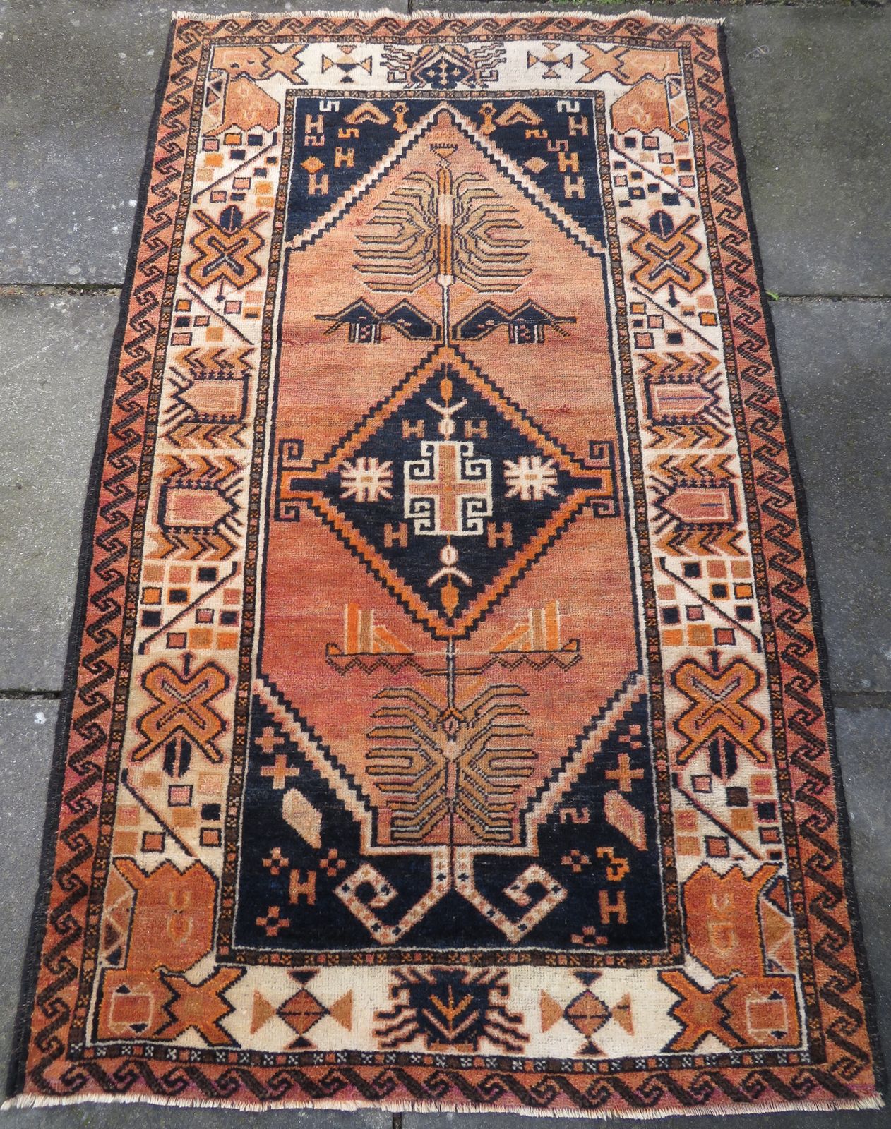 Antique Turkish Kurdish Village Rug. Malatya Province,Eastern Anatolia.162cm X 100cm. photo furniture