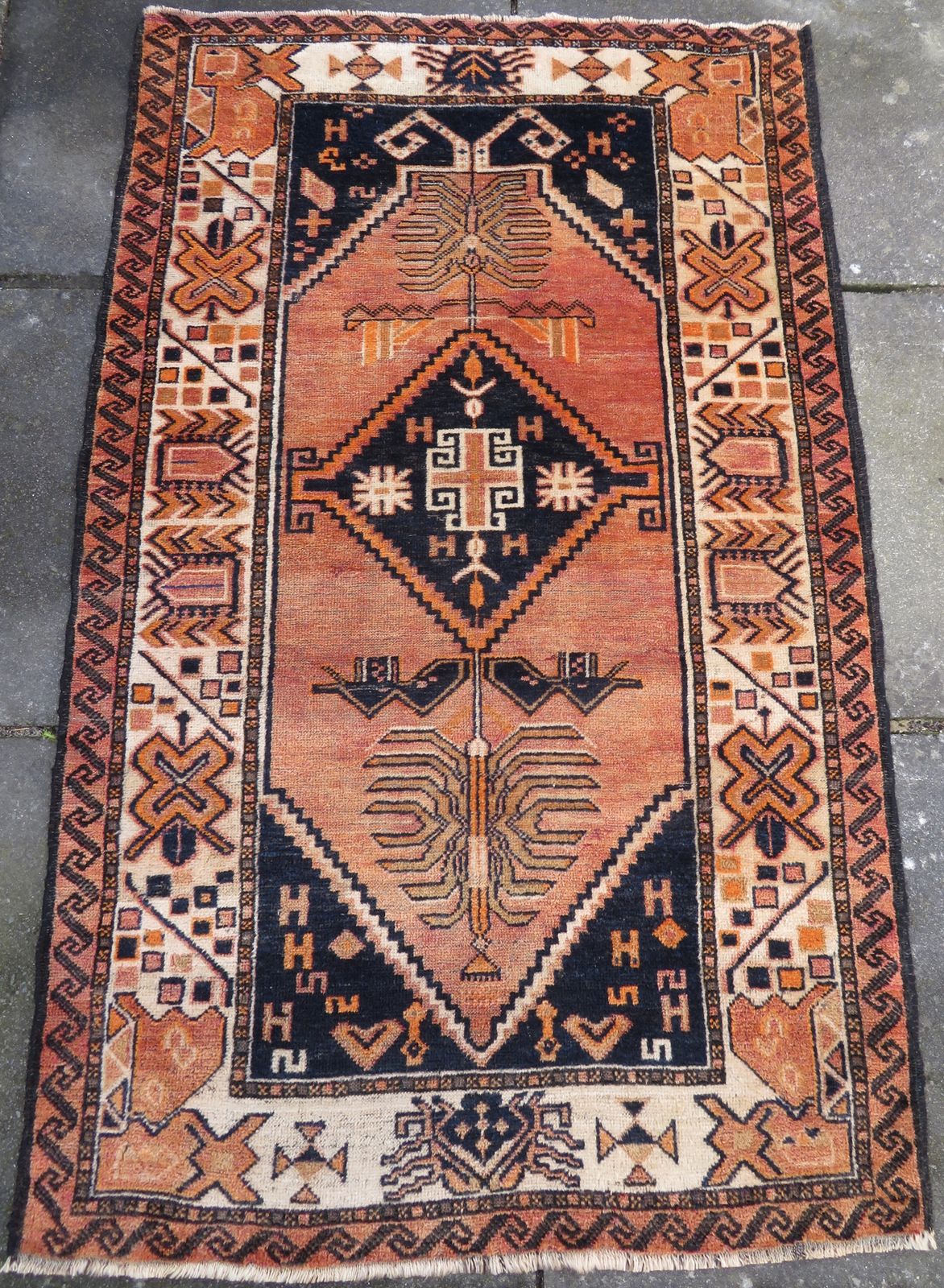 Antique Turkish Kurdish Village Rug. Malatya Province,Eastern Anatolia.162cm X 100cm. photo for sale