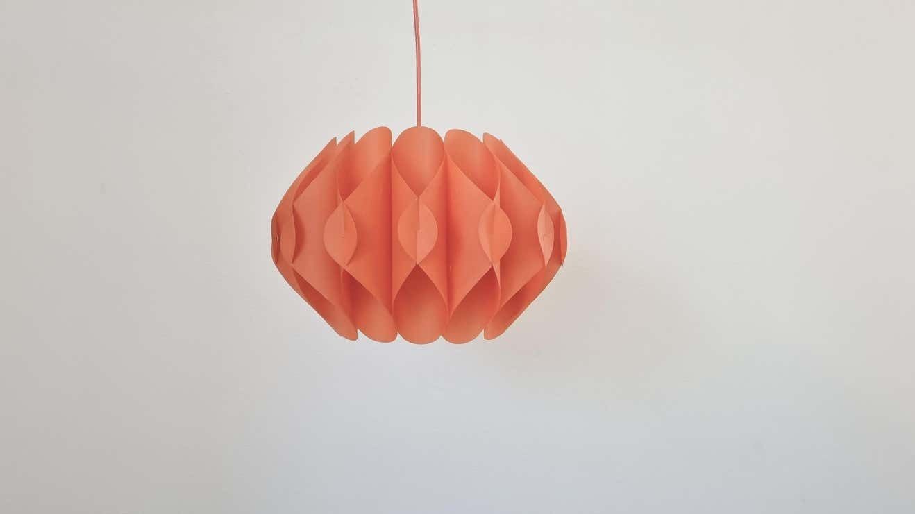 Midcentury Pendant 'Butterfly' Lars Schiøler For Hoyrup, Denmark, 1960s photo vinterior
