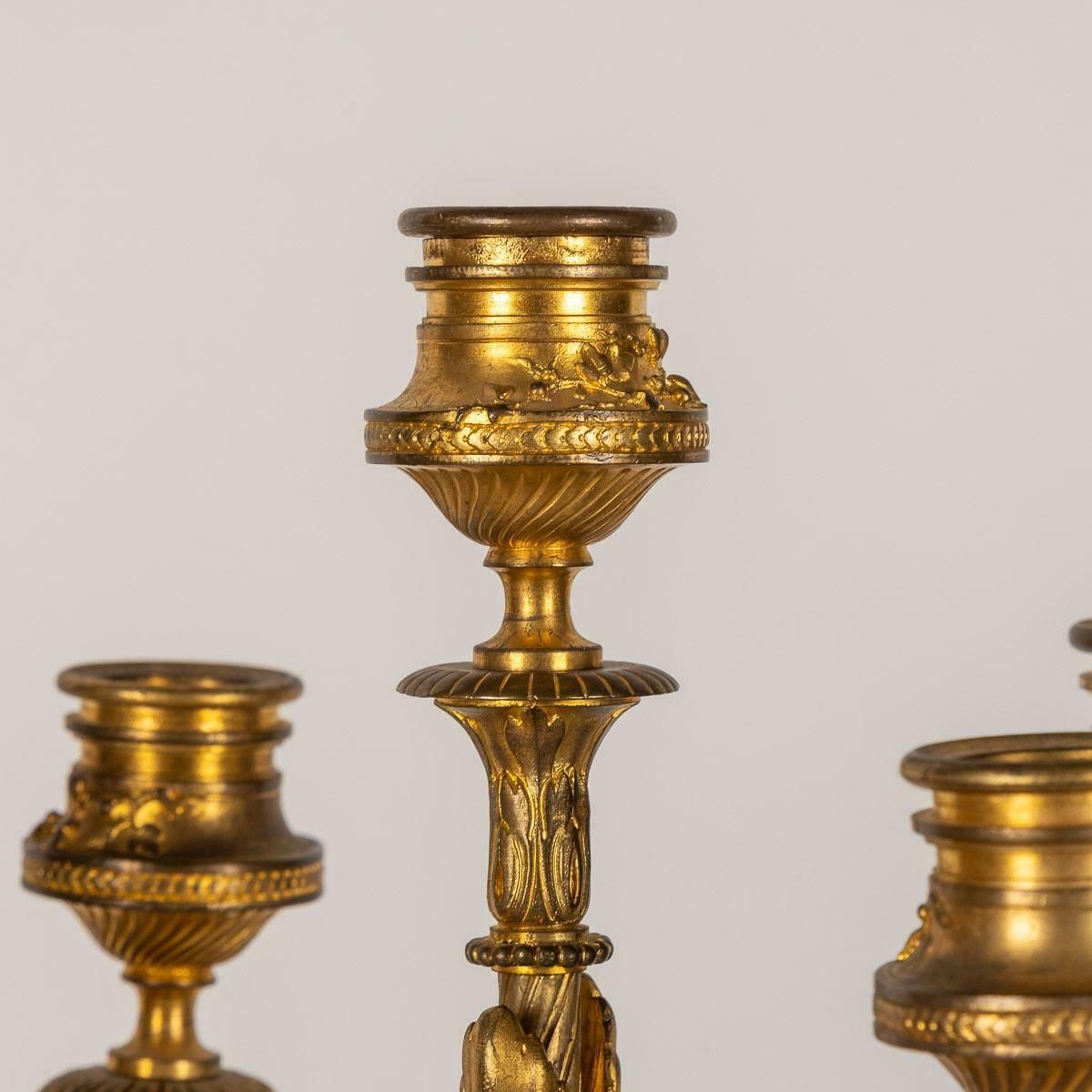 19th Century French Pair Of Candelabra By Ferdinand Barbedienne, C.1870 photo vintage