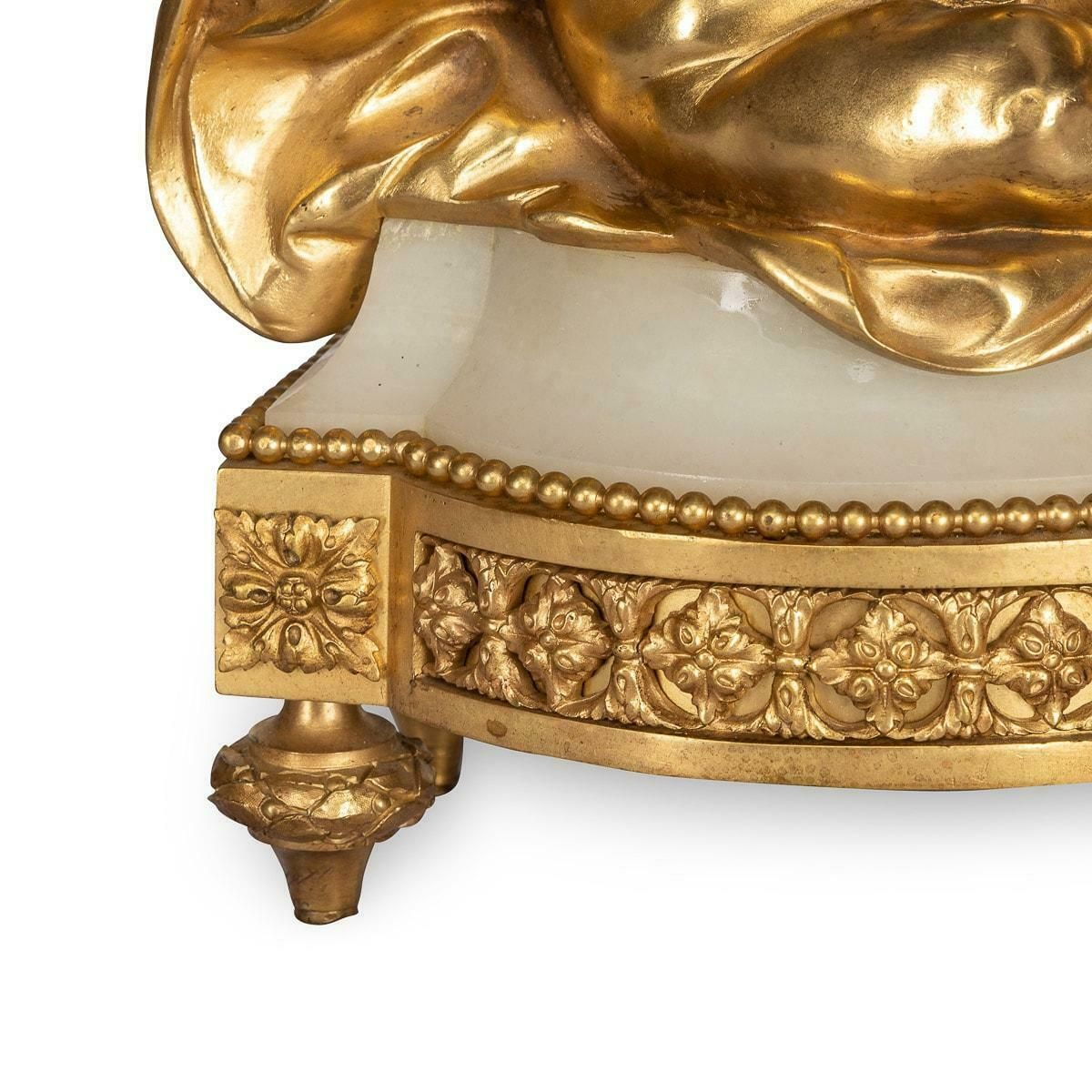 photo buy 19th Century French Pair Of Ormolu Bronze Fireplace Chenets, C.1850