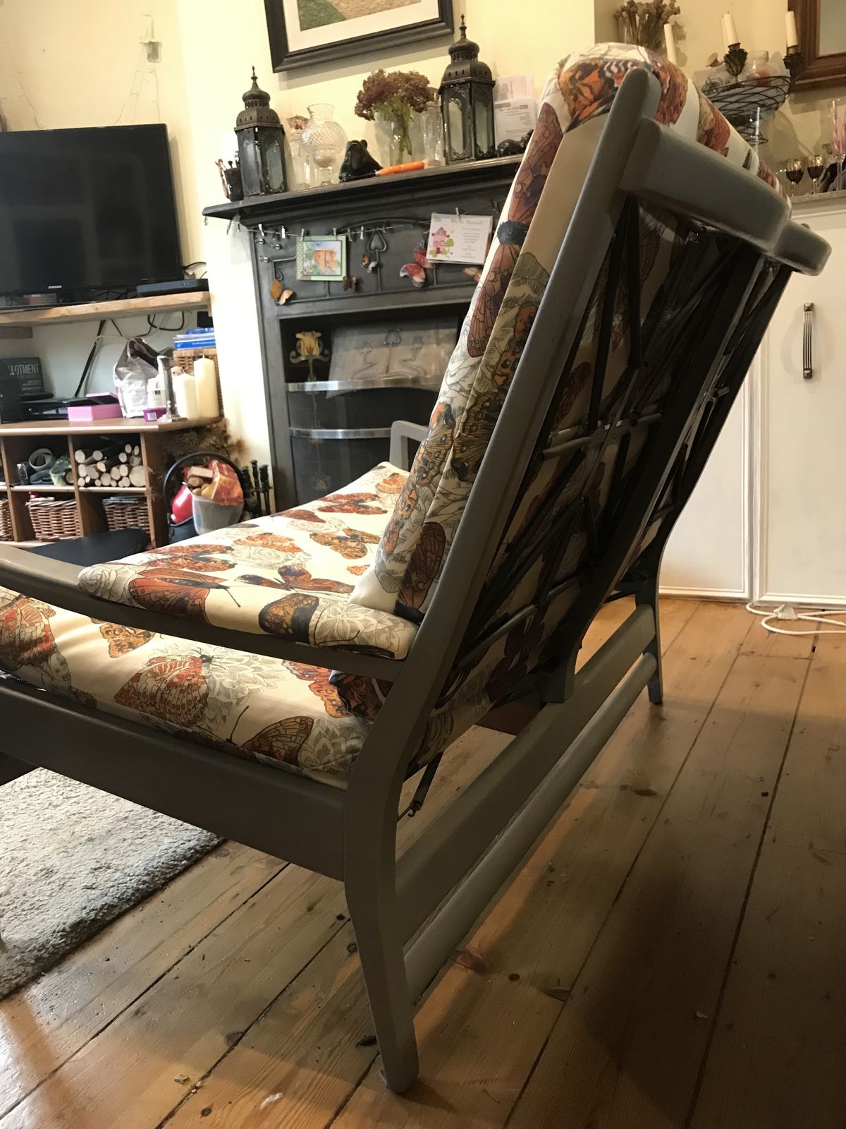 Mid Century Cintique Reupholstered Loveseat photo Furniture