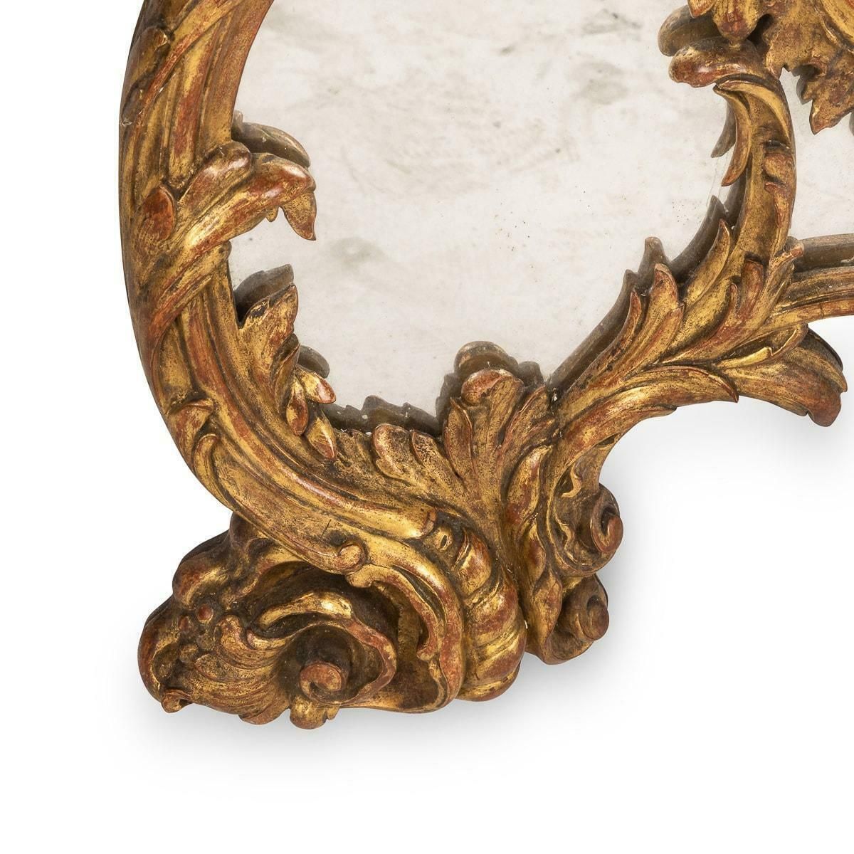 19th Century French Rococo Carved Giltwood Mirror, C.1860 photo for sale