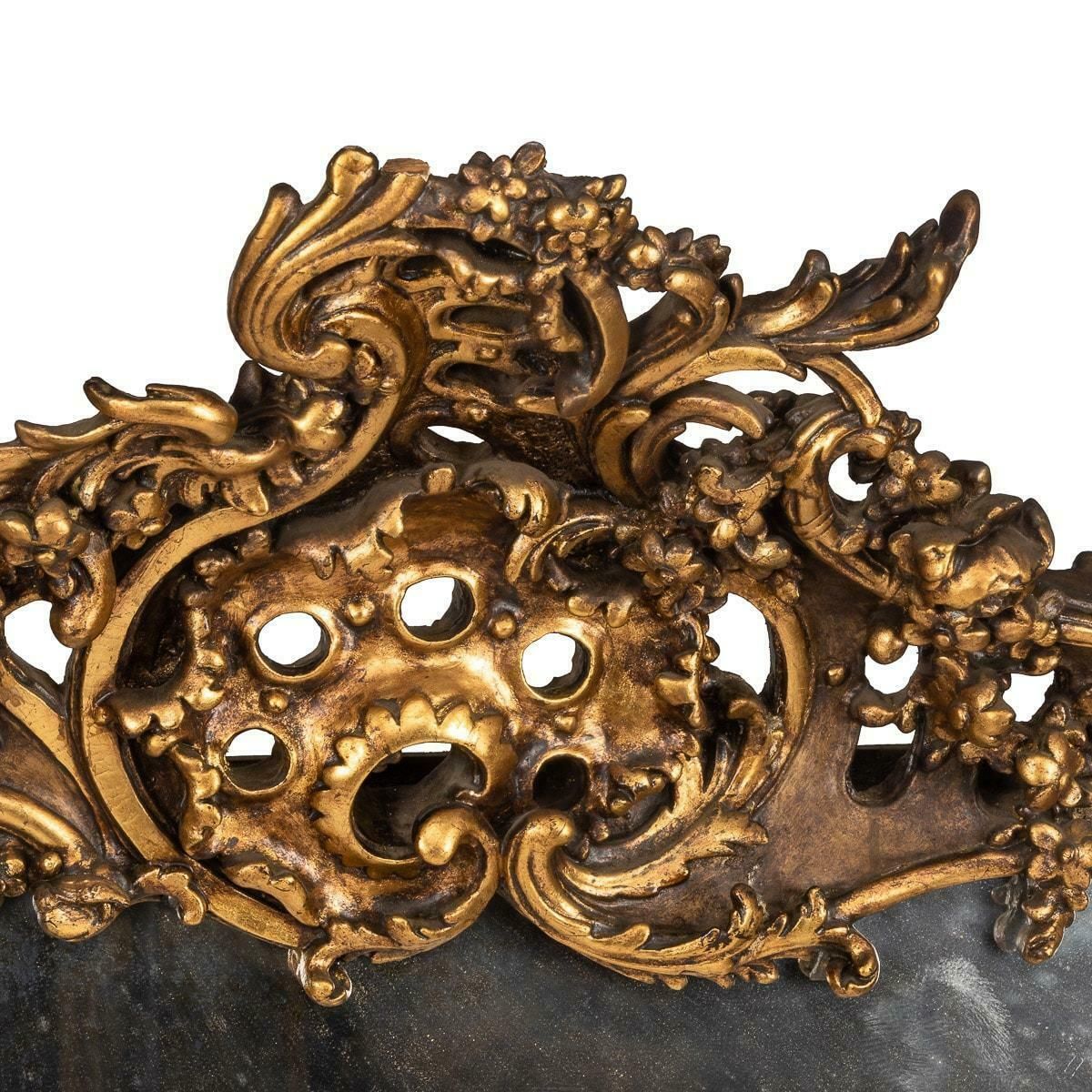19th Century Louis XV Style Mirror With Gilt Wood Frame Surround, C.1970 photo Home Decor