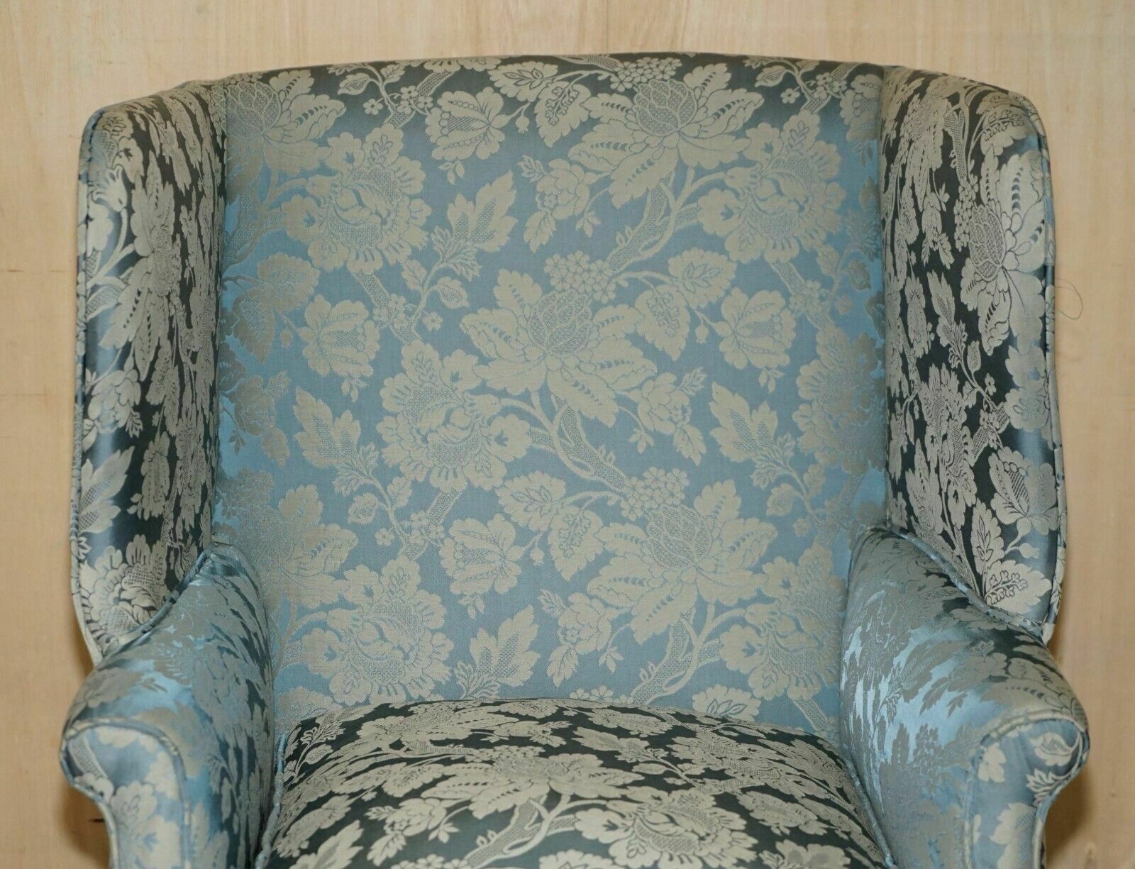 Important Antique Circa 1820 Thomas Chippendale Hand Carved Wingback Armchair photo Furniture