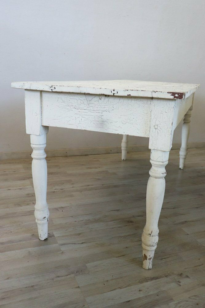Long Antique Dining Tables In Lacquered Poplar, 19th Century, Set Of 2 photo 4185.0