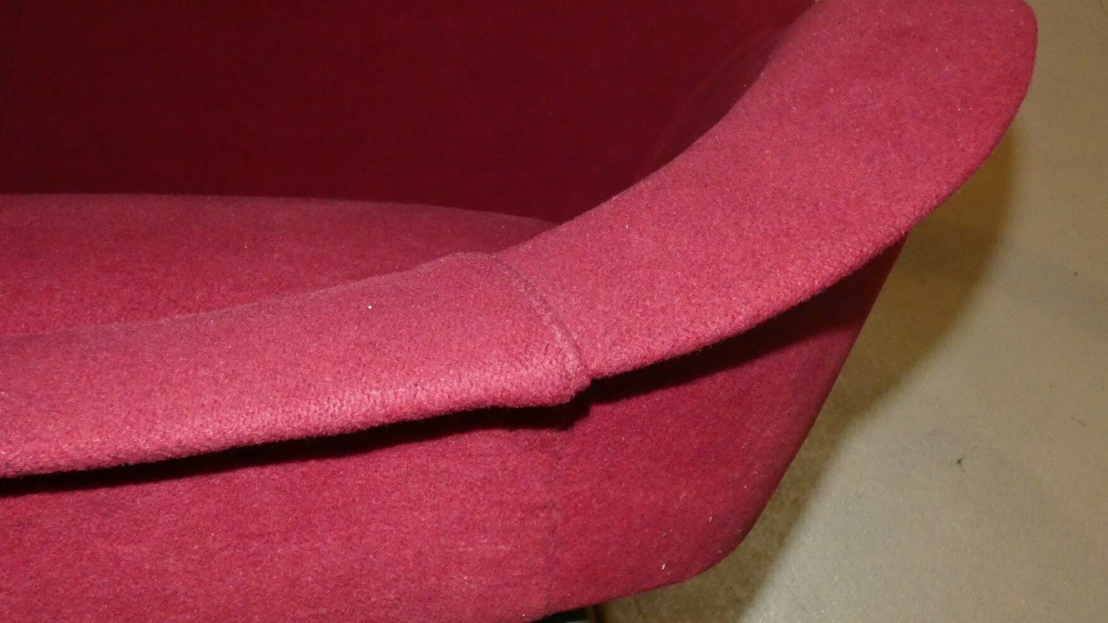 photo for sale Italian 3 Seater Wool Sofa, 1950s