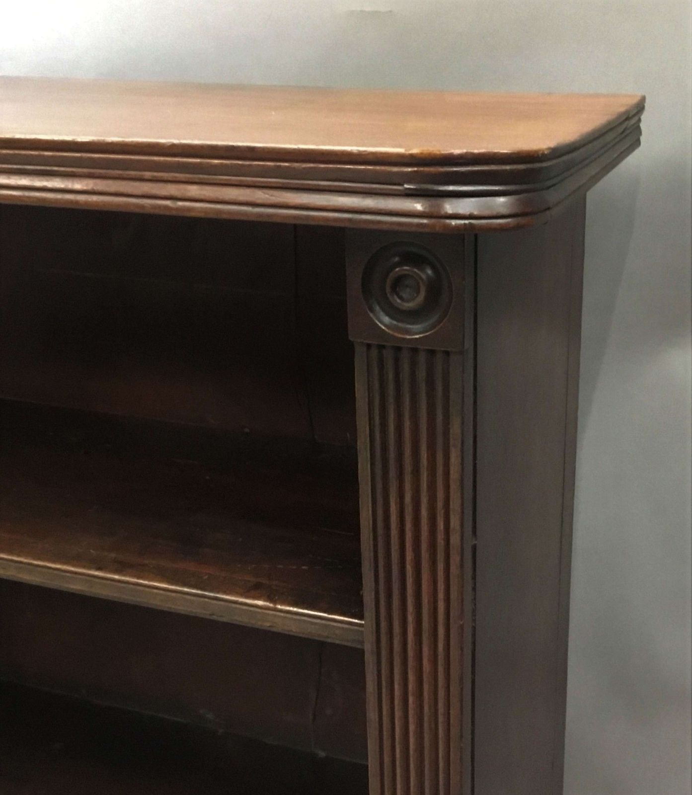 photo buy Handsome Regency Country House Mahogany Open Bookcase