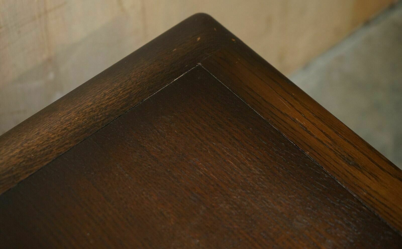 495.0 Vintage Jacobean Style English Oak Linen Trunk Or Chest For Clothes Toys Etc photo