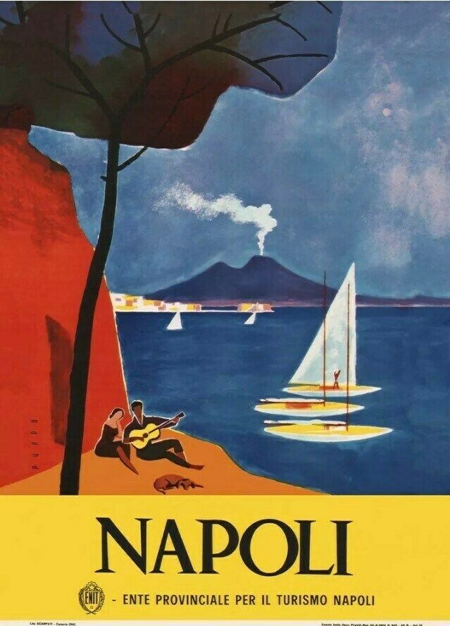 1920 Napoli Advertising Poster   Italy