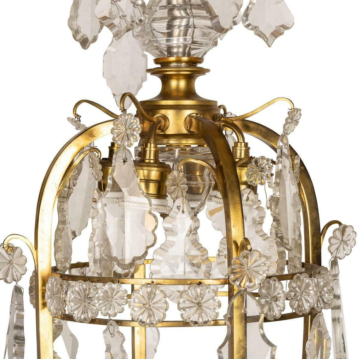 19th Century French Ormolu & Cut Crystal Chandelier, C.1860 photo for sale