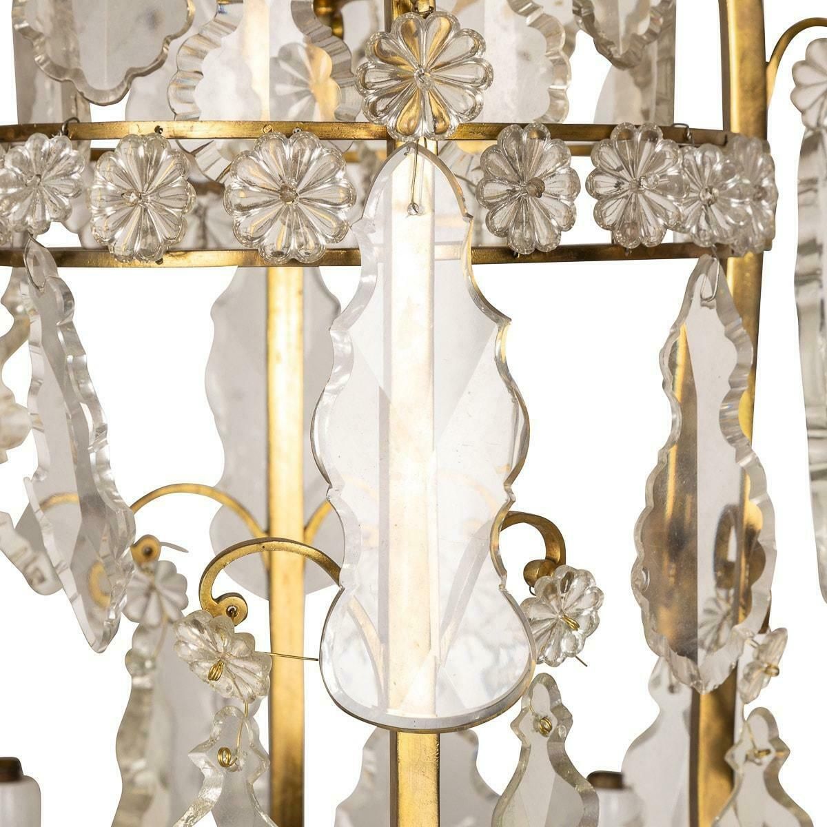 19th Century French Ormolu & Cut Crystal Chandelier, C.1860 photo 5495.0