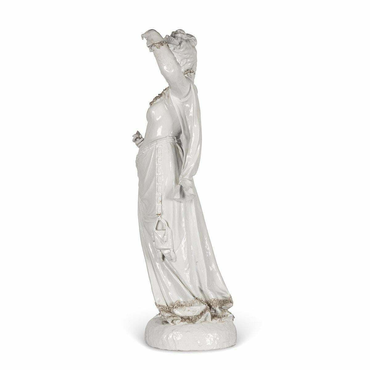 19th Century Capodimonte White Porcelain Figures, C.1890 photo for sale