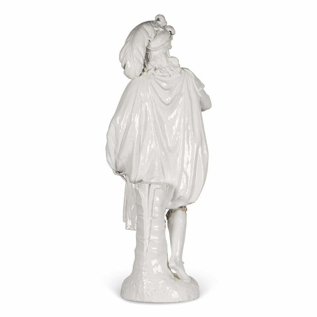 19th Century Capodimonte White Porcelain Figures, C.1890 photo vintage