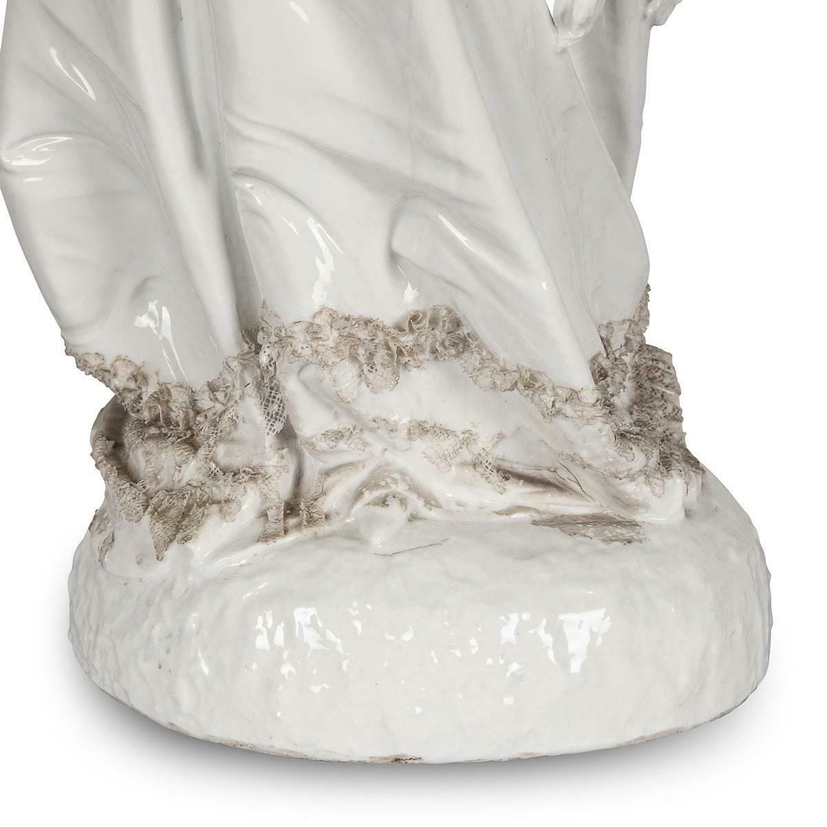 photo buy 19th Century Capodimonte White Porcelain Figures, C.1890