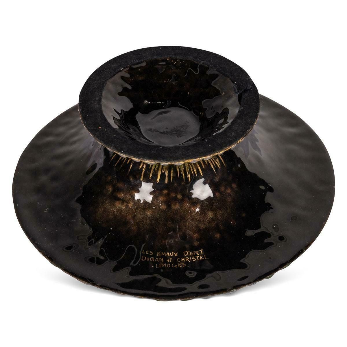 20th Century French Enamel Bowl By Duban Et Christel, C.1950 photo 1895.0