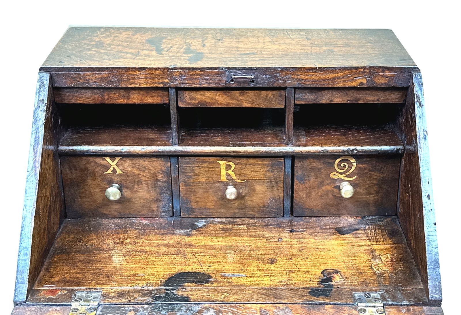 Georgian 18th Century Elm Table Top Bureau (England, Circa 1840) photo buy