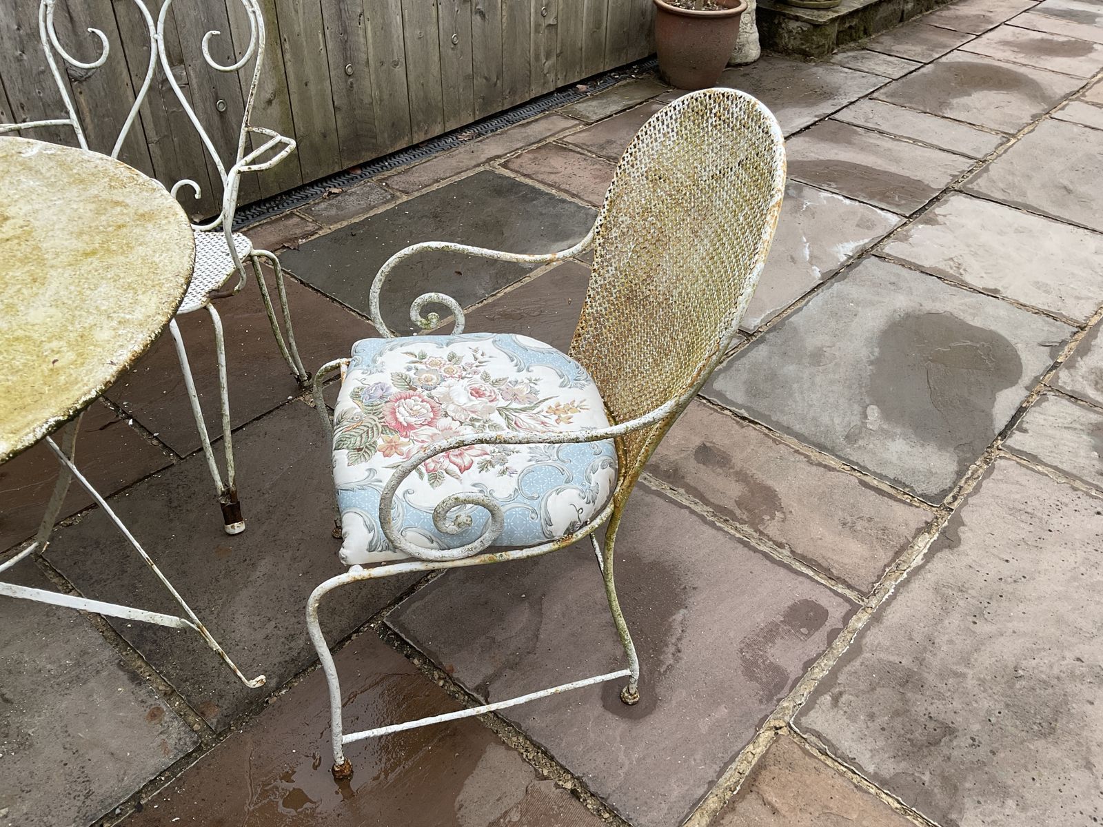French Garden Table With Chairs photo for sale
