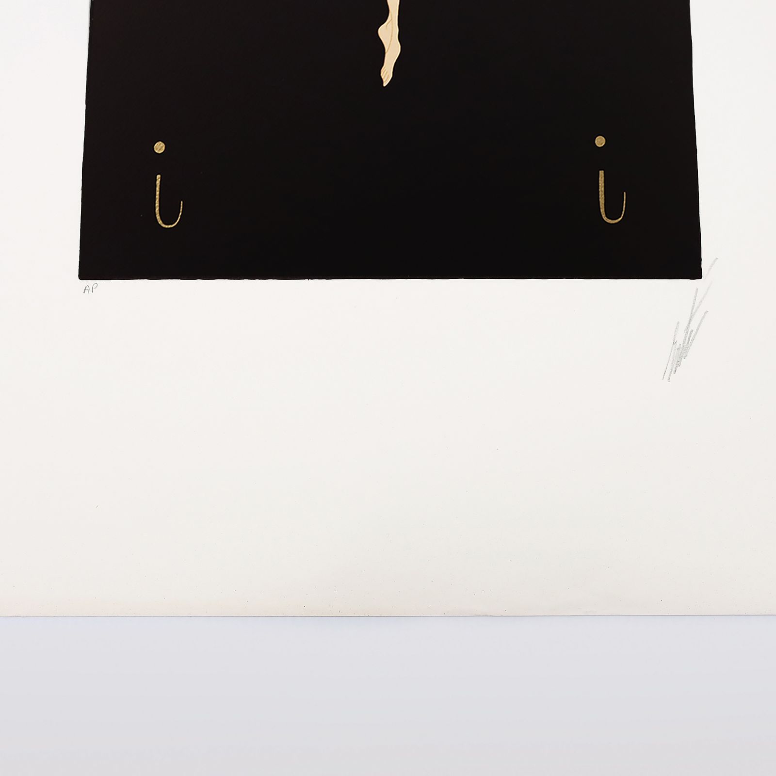 Rare Artist Proof Letter ‘I’ Erté (Romain De Tirtoff)  Alphabet Limited Edition Serigraph Print From 1976 photo Art