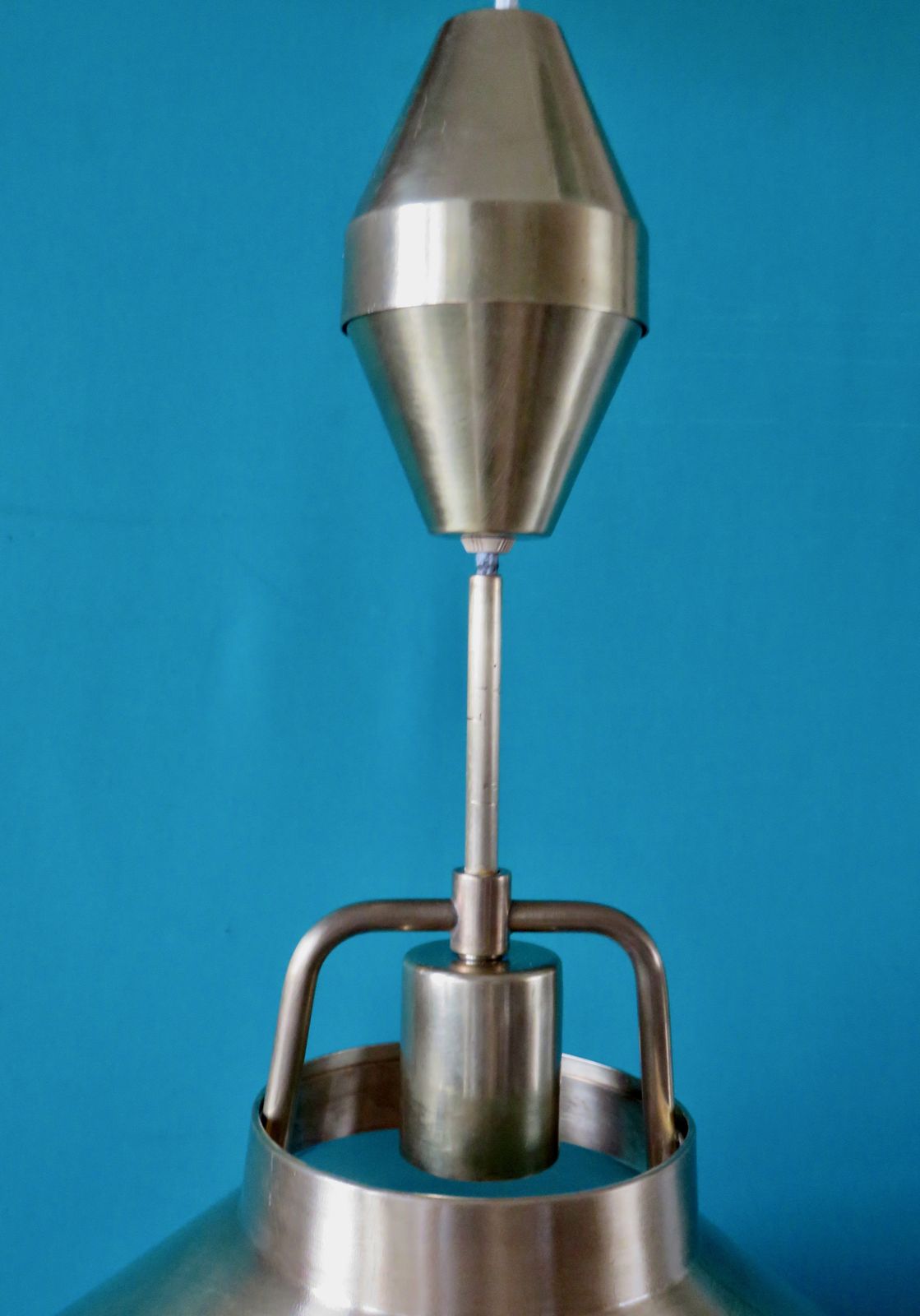 Brass Suspension By Frits Schlegel By Lyfa. Denmark 1967 photo Lighting