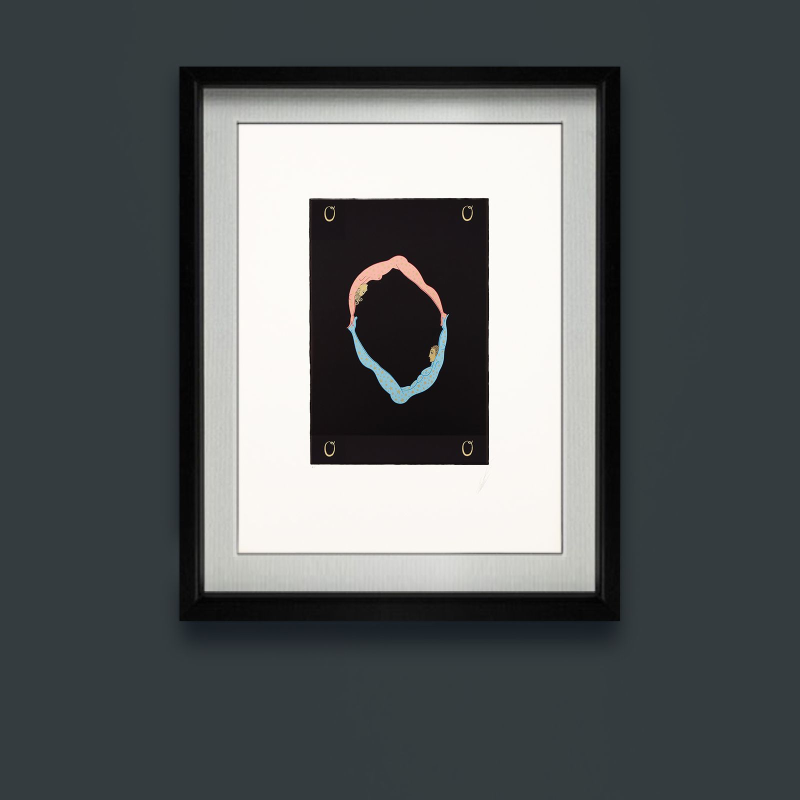 photo for sale Rare Artist Proof Letter ‘O’ Erté (Romain De Tirtoff)  Alphabet Limited Edition Serigraph Print From 1976